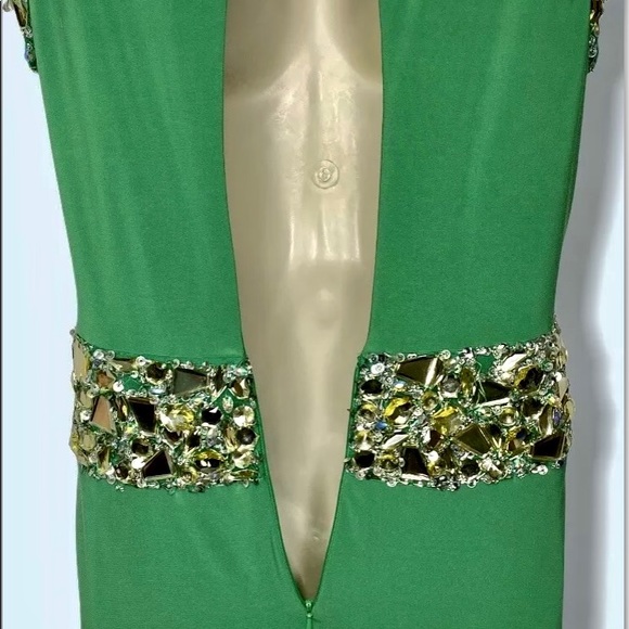 Claudine For Alyce Paris Women’s Jersey Dress Slit - Picture 6 of 12